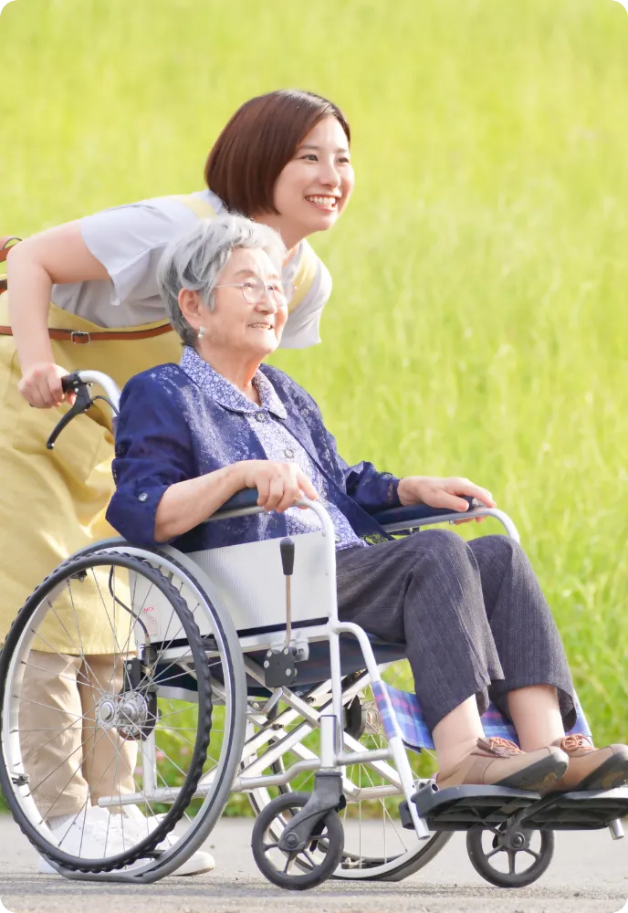 北海道療育園の介護の様子
