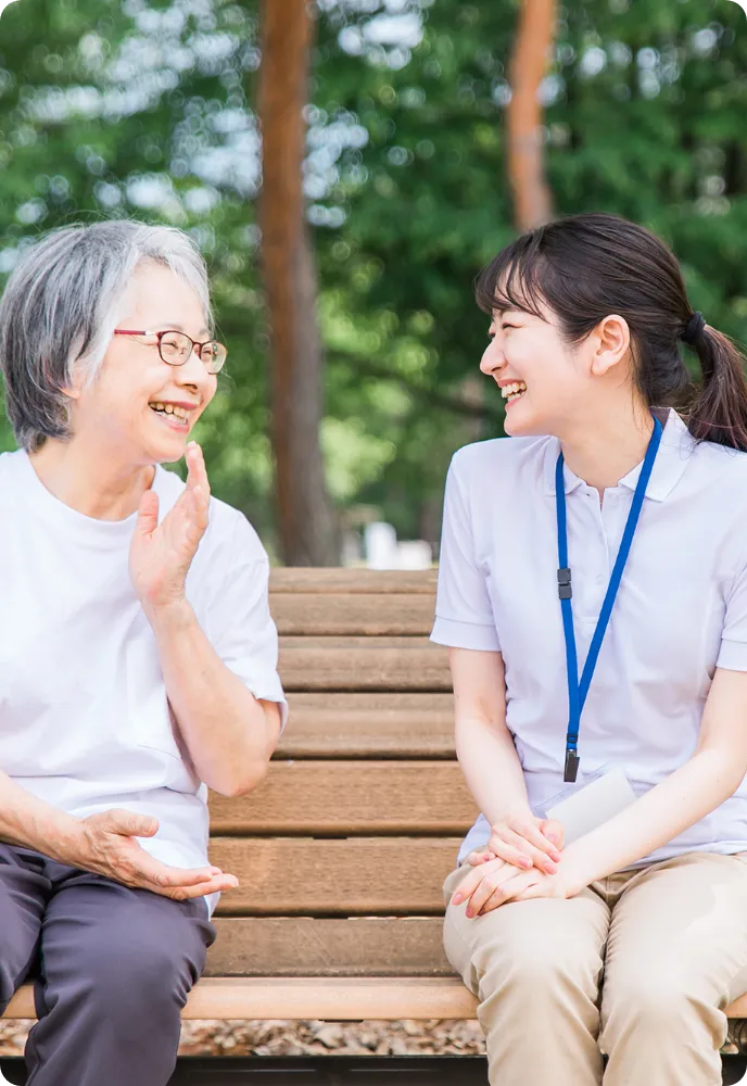 北海道療育園の介護の様子
